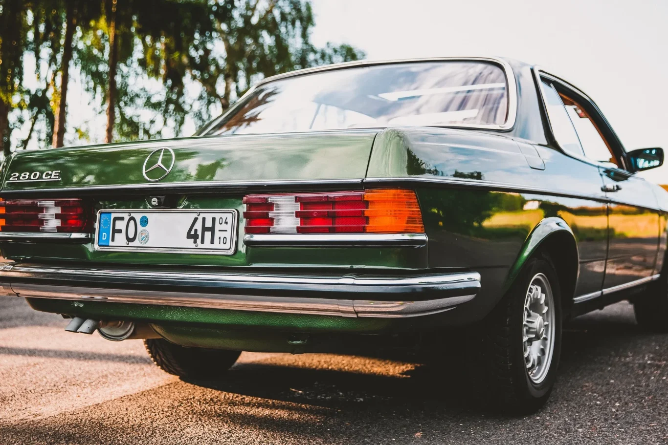 Ein grüner Oldtimer für Wertgutachten